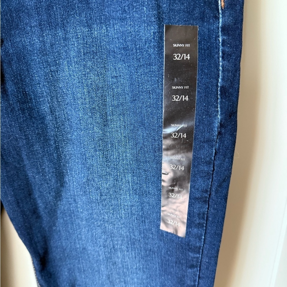 NWT Banana Republic Skinny Fit Blue Jeans SZ 32 (14) - Picture 4 of 13